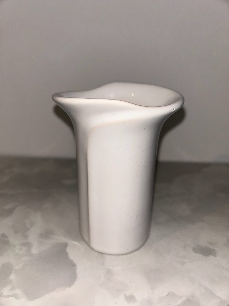 Vintage Arzberg White Porcelain "Corso Cnospa" Vase by Werner Bünck (1979)